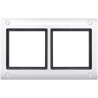 Merten Rahmen zweifach mit Verschraubung weiß, Retail