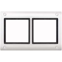 Merten Rahmen zweifach mit Verschraubung weiß, Retail