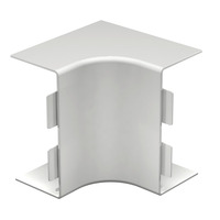 OBO Inneneckhaube zur Richtungsänderung der Wand- und Deckenkanäle WDK HI60130RW weiß, Retail