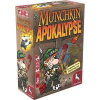 Pegasus Munchkin Apokalypse 1+2, Kartenspiel Basisspiel inkl. 1 Erweiterung