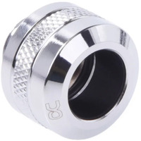 Alphacool Eiszapfen PRO 13mm HardTube Fitting G1/4 - Chrome, Verbindung silber, für Acrylrohre, Messingrohre, Carbonrohre