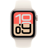 Apple Watch SE 3, Smartwatch silber, Aluminium, 40 mm, Sportarmband polarstern S/M, Cellular