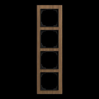 Busch-Jaeger Abdeckrahmen vierfach holz, Retail