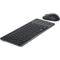 Dell Pro 7 wiederaufladbare kompakte Tastatur und Maus (KM746), Desktop-Set graphit, DE-Layout, Scherenmechanik