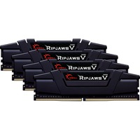 G.Skill DIMM 128 GB DDR4-3600 (4x 32 GB) Quad-Kit, Arbeitsspeicher schwarz, F4-3600C18Q-128GVK, Ripjaws V, INTEL XMP