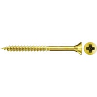 fischer Spanplattenschraube ClassicFast II 5,0x100 Senkkopf PZ 100 Stück, mit Teilgewinde