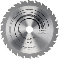 Bosch PRO Wood Kreissägeblatt, Ø 165mm, 24Z Bohrung 20mm, für Handkreissägen