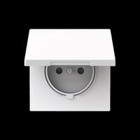 Busch-Jaeger Steckdose mit Erdungsstift weiß, Retail