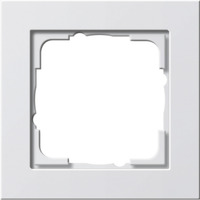 Gira Abdeckrahmen Einfeld reinweiß glänzend bruchsicher Kunststoff Thermoplast IP20 weiß (glänzend), Retail