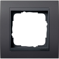 Gira Abdeckrahmen einfache Ausführung, Abdeckung anthrazit, Retail