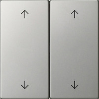 Gira Wippe zwei fach edelstahl, Retail