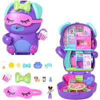Mattel Polly Pocket Welpen Übernachtungsparty Schatulle mit Puppe und Zubehör 