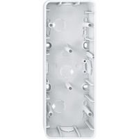 Merten Aufputzgehäuse drei fach polarweiß glänzend weiß (glänzend), Retail