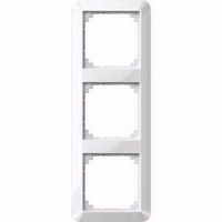 Merten Rahmen dreifach waagerecht und senkrecht glänzend aus Thermoplast, Typ 389319 weiß (glänzend), Retail