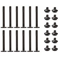 Alphacool Set Radiatorschrauben M3x30mm / M3x5mm, Schrauben-Set schwarz, 24-teilig