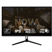 Arozzi Nova 27T2K180, Gaming-Monitor 68.6 cm (27 Zoll), schwarz, QHD, IPS, HDMI, DP, Lautsprecher, 180Hz Panel