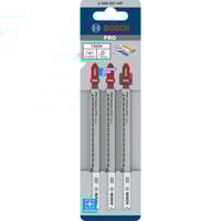 Bosch PRO Plastics PVC and PMMA clean Stichsägeblatt T 302 H, 132mm 3 Stück