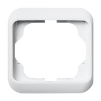 Busch-Jaeger Rahmen einfach Abdeckrahmen studioweiß hochglanz alpha 1721-24G weiß (glänzend), Retail