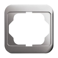 Busch-Jaeger Rahmen einfach aus Aluminium, matt, alpha Designlinie, Unterputzmontage, IP20, 81x81x11 mm platin, Retail