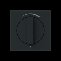 Busch-Jaeger Zentralscheibe Lautstärkepegel 1740 Drehknopf 03-45M, Lautstärkeregler schwarz, Retail