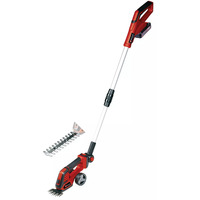 EINHELL Power X-Change Akku-Grasschere/ -Strauchschere GE-CG 18/100 Li T, 18Volt rot/schwarz, Li-Ionen Akku 2,5Ah, mit Teleskop-Stiel