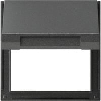 Gira Zwischenplatte mit Klappdeckel TX 44, Adapter anthrazit, Retail