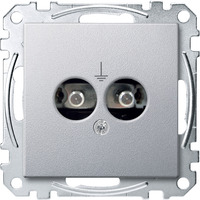 Merten Steckdosen Einsatz Aluminium aluminium, Retail