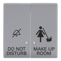 Busch-Jaeger Wippe zweiteilige Wippe mit Symbolik DND/MUR als Abdeckung für UP-Kontrolltaster-Einsatz aluminium, Retail