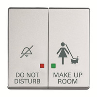 Busch-Jaeger Wippe zweiteilige Wippe mit Symbolik DND/MUR als Abdeckung für UP-Kontrolltaster-Einsatz aluminium, Retail