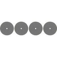 Dremel Polierrad Ø 22,5 mm (425), Polierscheibe 4 Stück, Schaft Ø 3,2mm