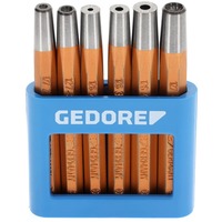 GEDORE Nietzieher- und Nietkopfsetzer-Satz, Nietwerkzeug 6-teilig