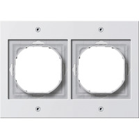 Gira Abdeckrahmen 2-fach Rahmen TX44, Abdeckung weiß, Retail