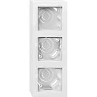 Gira Aufputzgehäuse dreifach weiß, Retail