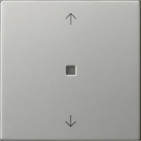 Gira Funk Bedienaufsatz mit Pfeilsymbolen aus Metall, Bedienteil edelstahl, Retail