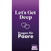 Hutter Let's Get Deep Kartenspiel für Paare mit Fragen in drei Intimitäts-Stufen 