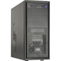 Inter-Tech IT-8862 Plaid, Tower-Gehäuse schwarz, Abschließbar