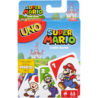 Mattel UNO Super Mario Kartenspiel mit Spezialkarten 