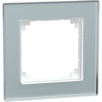 Merten Echtglasrahmen 1-fach, Abdeckung transparent, Retail