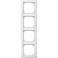 Merten Rahmen 4-fach mit Beschriftungsträger weiß, Retail