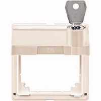 Merten Zwischenring Aquadesign mit Klappdeckel und Schloss, Abdeckung weiß, Retail