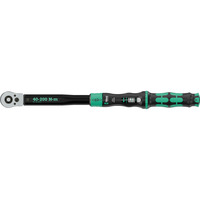Wera Drehmomentschlüssel mit Durchsteckvierkant Click-Torque Lock C 3 R/L schwarz/grün, Abtrieb 1/2", 40 bis 200 Nm