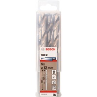 Bosch PRO Metal HSS-G Spiralbohrer, Ø 12mm 5 Stück, Arbeitslänge 101mm