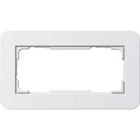 Gira Abdeckrahmen zwei fach ohne Montagerahmen, Abdeckung weiß, Retail