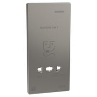 Merten Zentralplatte aus lackiertem Thermoplast, geeignet für Rasiersteckdose nickel, Retail