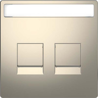 Merten Zentralplatte für Modular Jack grau, Retail