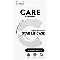 PanzerGlass Urban Combat Star Lit Case, Handyhülle transparent/weiß, Samsung Galaxy S25+, QI-kompatibel