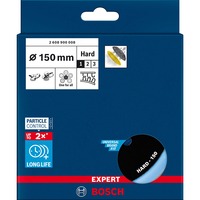 Bosch Professional Expert Multiloch Universalstützteller, hart, Ø150mm, M8+5/16", Schleifteller schwarz, für Exzenterschleifer