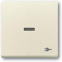 Busch-Jaeger Wippe mit Aufdruck weiß, Retail