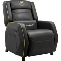 Cougar Gaming-Sofa Ranger Pro Royal, Gaming-Stuhl schwarz/gold, Seitentisch, USB-C Ladeport