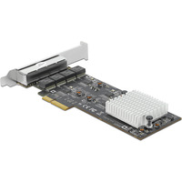 DeLOCK PCI Express x4 zu 4 x RJ45 2,5 GbE, LAN-Adapter 